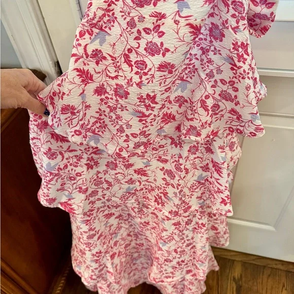 Selfie Leslie Midi Pink Ruffle Dress - Picture 7 of 10